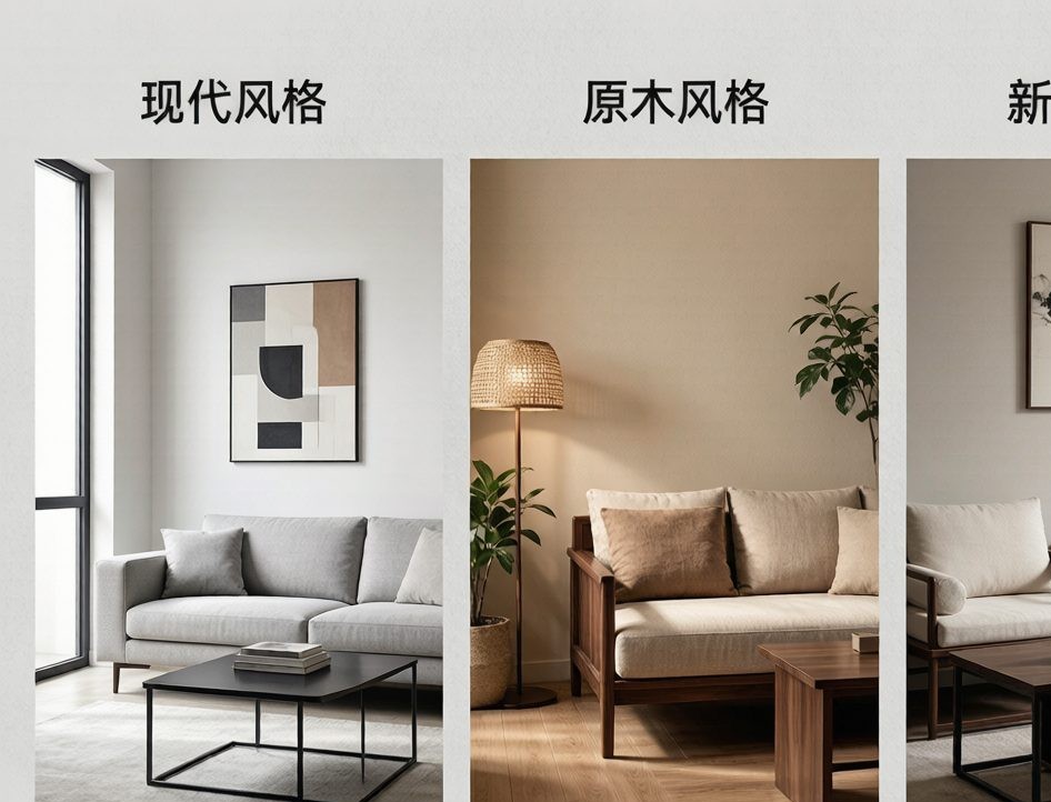 装修风格怎么选不翻车：现代／原木／新中式／极简对比