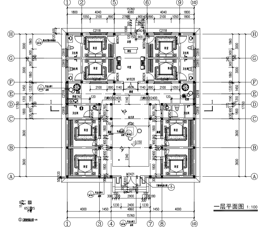 公安裴府平面图