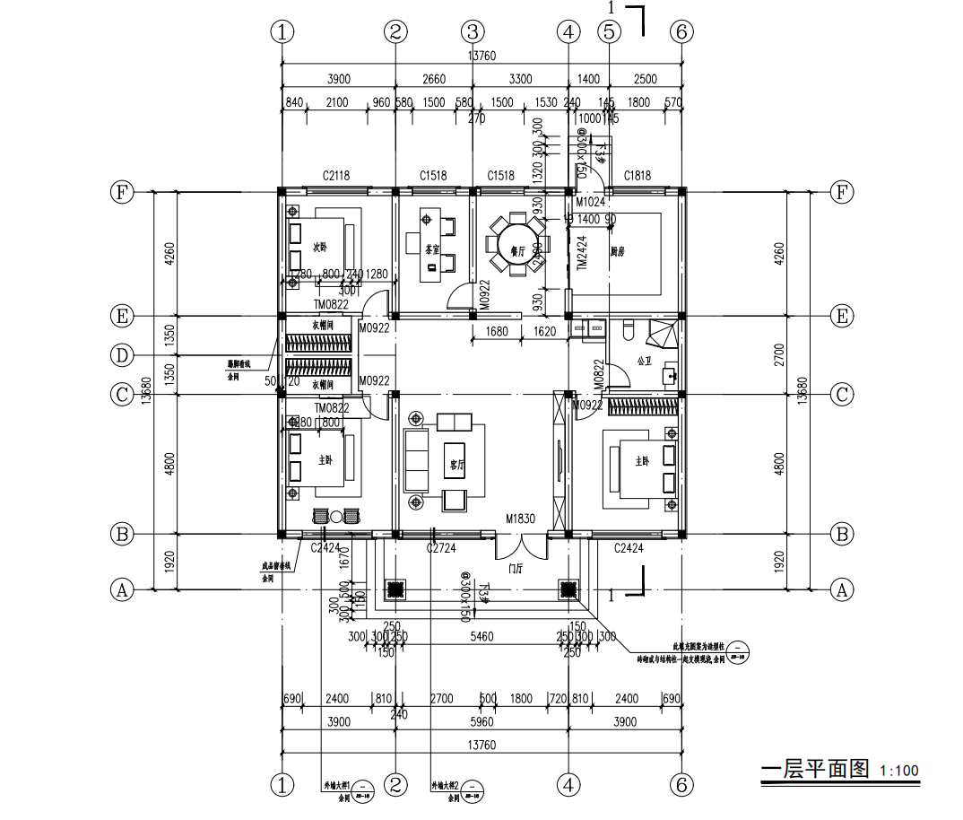 芮城涧东村张府平面图