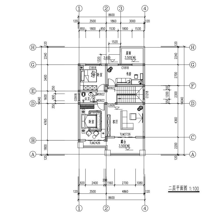 邗江方巷三里桥施总平面图