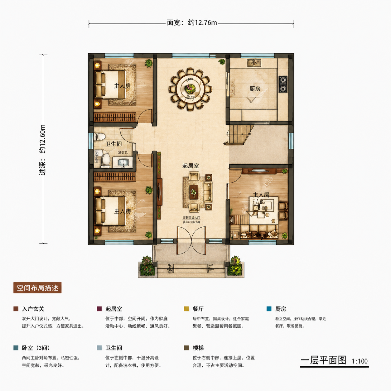 蒙城回汉新村平面图
