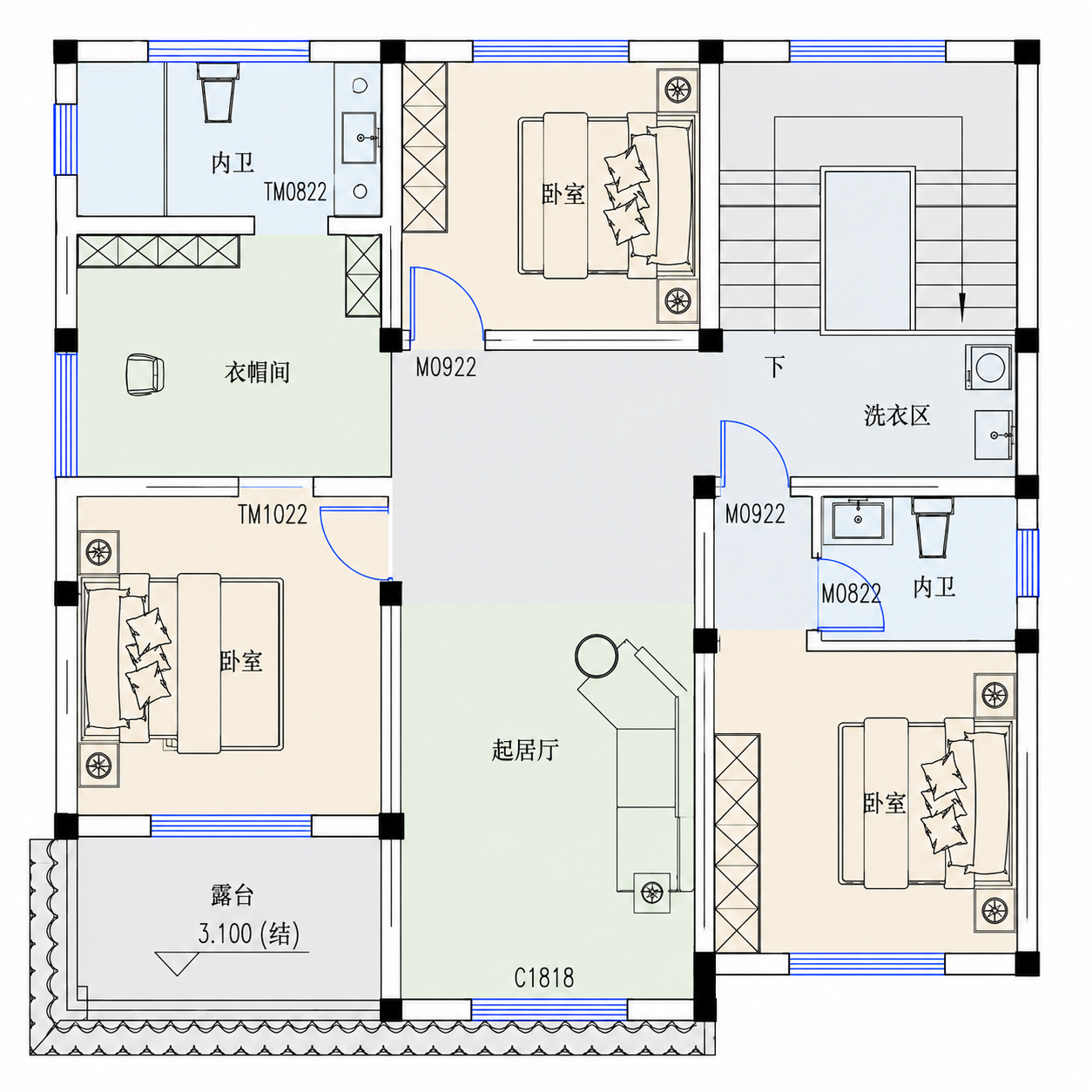 钟祥东桥刘总平面图