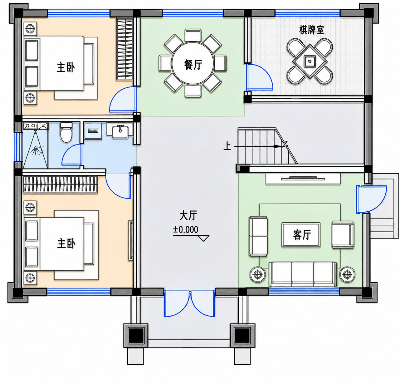 章华港孟府平面图