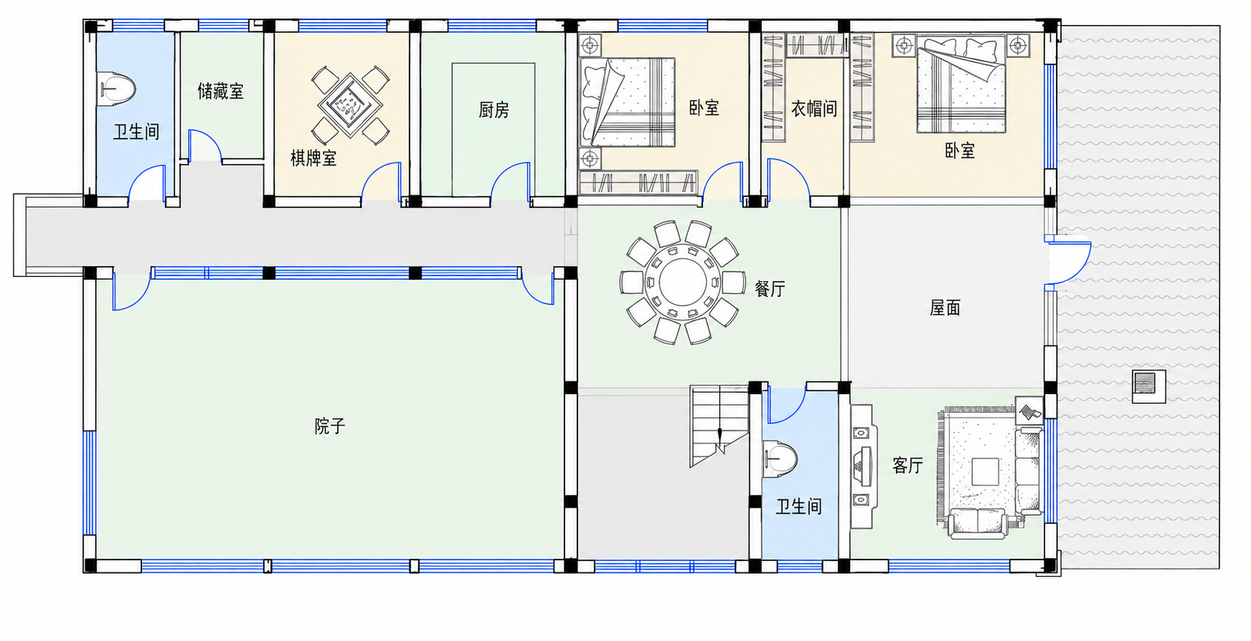 潜江积玉口张总平面图