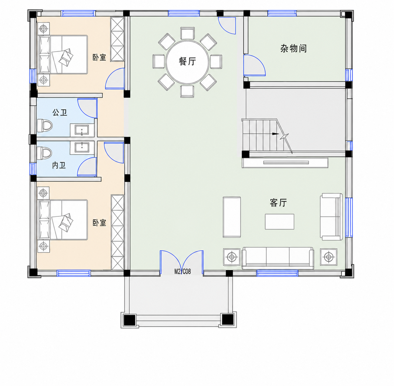 九里赵庙笪总平面图