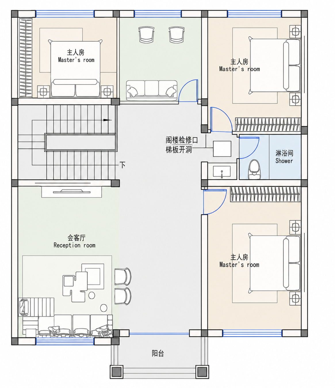 潜江杨市刘总平面图