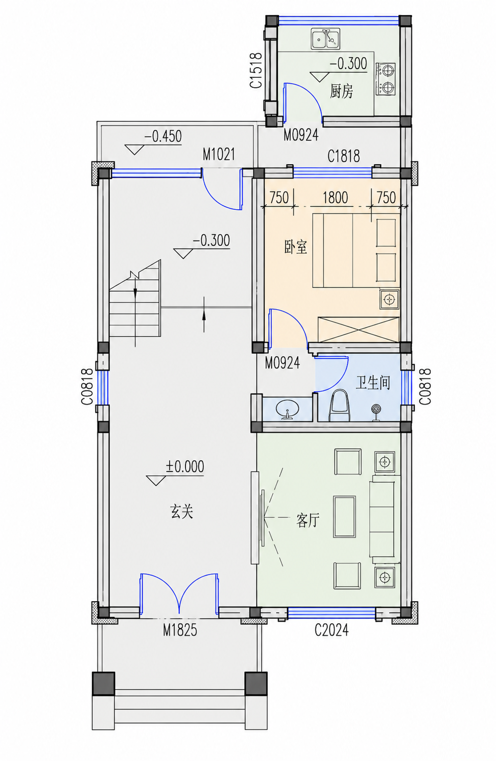 监利朱河刘总平面图