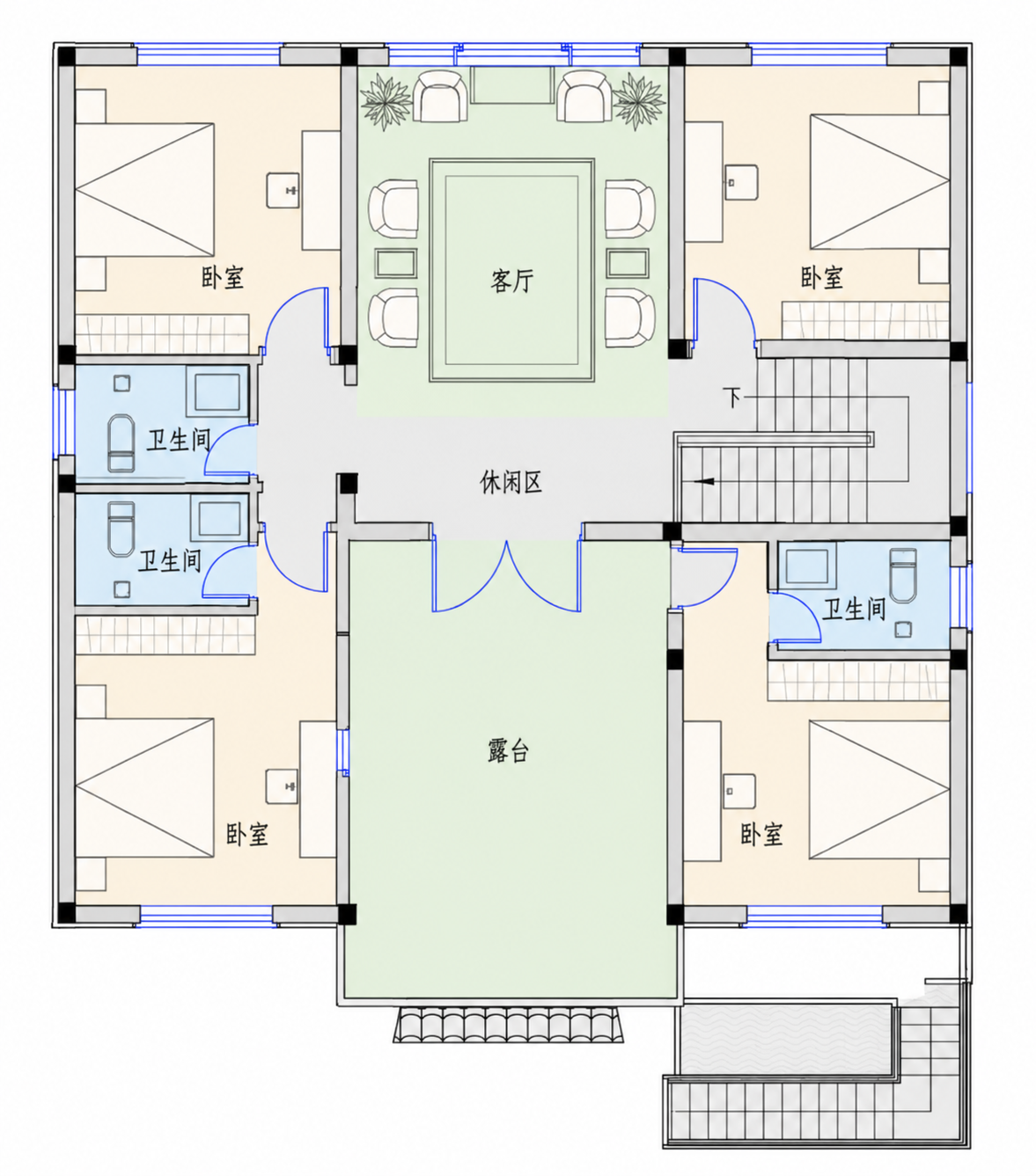 津市白衣卜总平面图