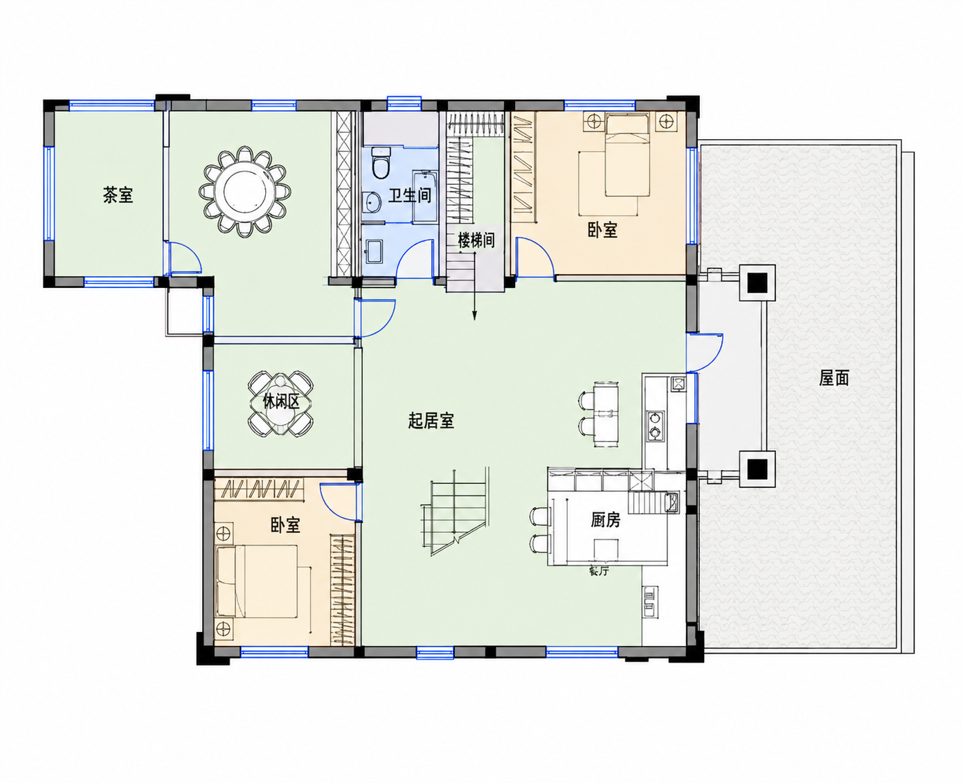 公安群新村秦府平面图